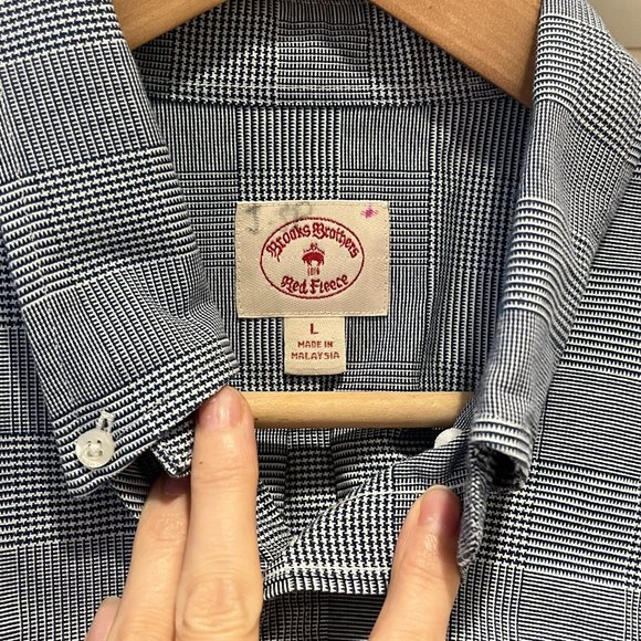Excellent Quality Brooks Brothers Red Fleece checked dress shirt - Size Large - Picture 4 of 6